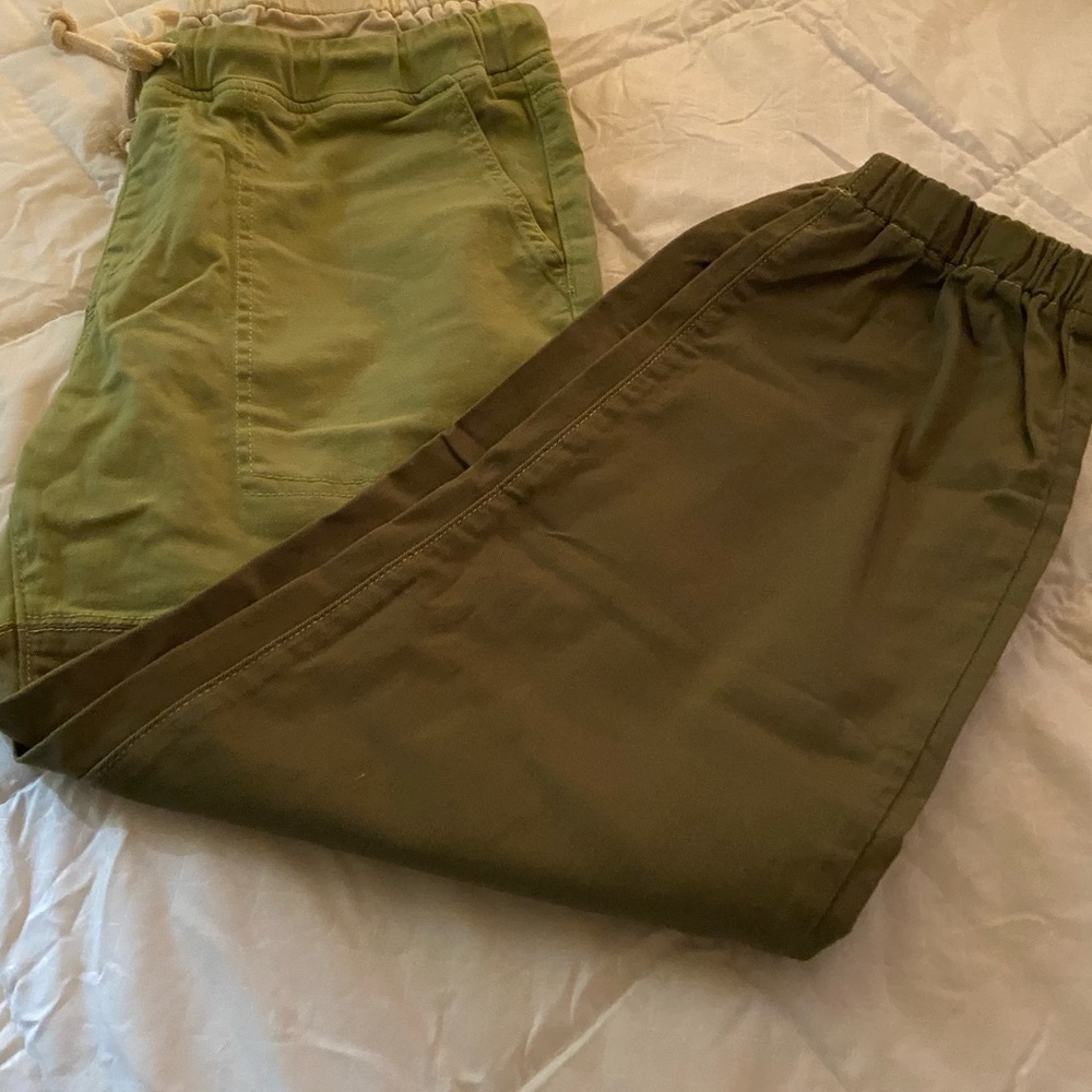 Listicle Multi color cotton twill summer pants